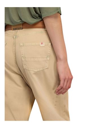 Jeans Cinque Tasche In Misto Cotone Beige SEMI COUTURE | Y6SY04JNS41